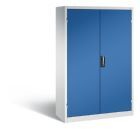 C+P Werkstattschrank 1950 x 1200 x 500 mm lichtgrau enzianblau