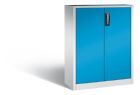 C+P Werkstattschrank 2 Böden Last 70 kg lichtblau 930 x 400 x 1200 mm