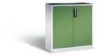 C+P Werkstattschrank mit Zylinderschloss resedagrün 930 x 400 x 1000 mm