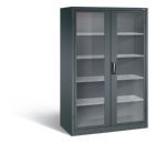 C+P Werkstattschrank mit Fenster H 1950 x B 1200 x T 600 mm anthrazit