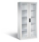C+P Werkstattschrank mit Fenstertüren in lichtgrau 930 x 500 x 1950 mm