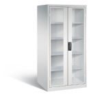 C+P Werkstattschrank mit Fenster H 1950 x B 930 x T 800 mm in lichtgrau