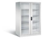C+P Werkstattschrank mit Fenster 1950 x 1200 x 800 mm in lichtgrau