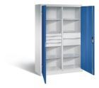 C+P Werkstattschrank mit 6 Schubladen 1950 x 1200 x 500 mm lichtgrau enzianblau