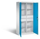 C+P Werkstattschrank mit 70 kg Bodentraglast lichtblau 930 x 500 x 1950 mm
