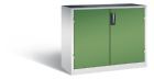 C+P Werkstattschrank mit Schubladen und Flügeltüren resedagrün 1200 x 500 x 1000 mm