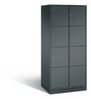 C+P XL Schließfachschrank Intro 8 Fächer 1950 x 820 x 590 mm anthrazit