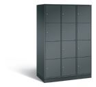 C+P XL Schließfachschrank Intro 12 Fächer 1950 x 1220 x 590 mm in anthrazit