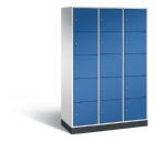 C+P XL Schließfachschrank Intro 15 Fächer 1950 x 1220 x 490 mm lichtgrau enzianblau