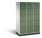 C+P XL Schließfachschrank Intro 15 Fächer 1950 x 1220 x 590 mm lichtgrau resedagrün