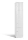 C+P XL Schließfachschrank Resisto 4 Fächer weiß 396 x 640 x 1950 mm