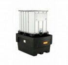 Cemo IBC Auffangwanne 1100/1-PE mit Stützkreuz und Abfüllvorsatz