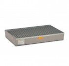 CEMO GFK Auffangwanne mit Stahlgitterrost 150 RC 120 x 80 x 19 mm