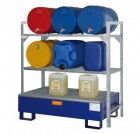 CEMO Fassregal Typ 360 mit Stahlauffangwanne SW2