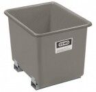 CEMO GFK Rechteckbehälter 1100l mit Staplertaschen grau