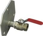 Cemo MS Auslaufhahn 1 Zoll mit Flansch