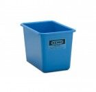 CEMO Rechteckbehälter blau aus glasfaserverstärktem Kunststoff GFK 200 Liter hoch