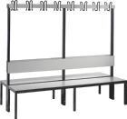 C+P Doppelseitige Garderobenbank Basic Plus B x T x H 1960 x 760 x 1650 mm