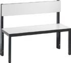 C+P Sitzbank mit Rückenlehne ohne Schuhrost 1000 x 407 x 769 mm