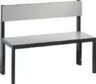 C+P Basic Plus Sitzbank mit Rückenlehne ohne Schuhrost Breite 1000 mm