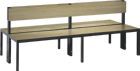 C+P Sitzbank Doppelseitige mit Rückenlehne Eiche 1960 x 760 x 796 mm
