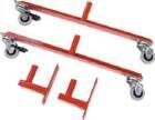 Dancop Scherengitter 4x1,05m rot weiss Wandbefestigung Rollen