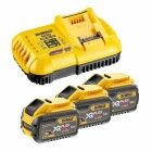 DeWalt XR Flexvolt Akku Starter-Kit mit DCB 118 und 3 x DCB 547 (mit 162 Wh)