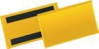 Durable Magnetische Etikettentaschen B x H 150 x 67 mm gelb
