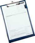 Eichner Auftragstasche Easy Open mit Blockklammer Blau
