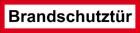 Eichner Brandschutzschild Brandschutztür Aluminium 29,7 x 10,5 cm
