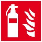 Eichner Brandschutzschild Feuerlöscher Aluminium 15 x 15 cm