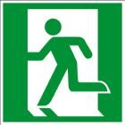 Eichner Fluchtwegsschild Fluchtweg Notausgang 20 x 20 cm PVC Folie