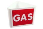 Eichner Leitzahlträger mit Text GAS
