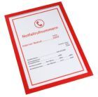 Eichner Magnetische Infotasche Premium DIN A4 Rot 225 x 312 mm