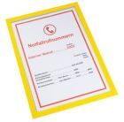 Eichner Magnetische Infotasche Premium DIN A4 Gelb 225 x 312 mm