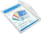 Eichner PP Dokumententasche mit Abheftrand DIN A4 Transparent