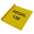 Eichner Regalschild L Fahne quer gelb 300/330x210mm