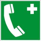 Eichner Rettungsschild Notruftelefon 20 x 20 cm PVC Folie