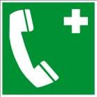 Eichner Rettungsschild Notruftelefon 20x20cm