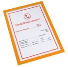 Eichner Selbstklebender Magnetrahmen DIN A4 Orange 240 x 330 mm