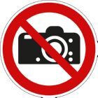 Eichner Verbotsschild Fotografieren verboten PVC Folie 20 cm