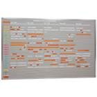 Eichner VISIPLAN Einstecktafel ohne Raster 52 Schienen 160x94cm