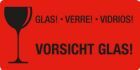 Eichner Warn und Verpackungsetiketten selbstklebend Vorsicht Glas!