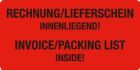 Eichner Warn und Verpackungsetiketten Rechnung/Lieferschein innenliegend