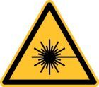 Eichner Warnschild Warnung vor Laserstrahl PVC Folie 10 cm