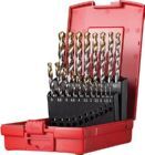 Dormer Spiralbohrer Set 1,0-10,0 mm A002 118G Typ N 4xD 19 teilig Tin Tip A09520