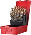 Dormer Spiralbohrer Set 1,0-13,0mm mit K.B A002 118G Typ N 4xD 29 teilig Tin Tip A09520