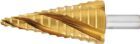 Exact Stufenbohrer HSS TiN 4-fach Spiralnute 6-30 mm