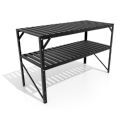 Vitavia Alutisch 2 Ablagen 121 x 54 x 76 cm schwarz