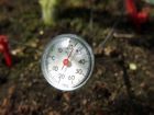 Vitavia Erdthermometer für Gewächshaus Edelstahl